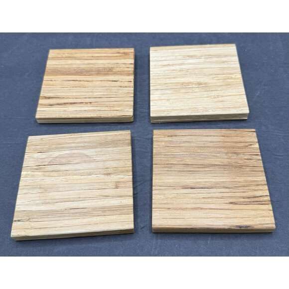 Recycled Chopsticks Coasters By ChopValue - L.A. & Mexico City Skylines Set of 4 - Picture 4 of 8